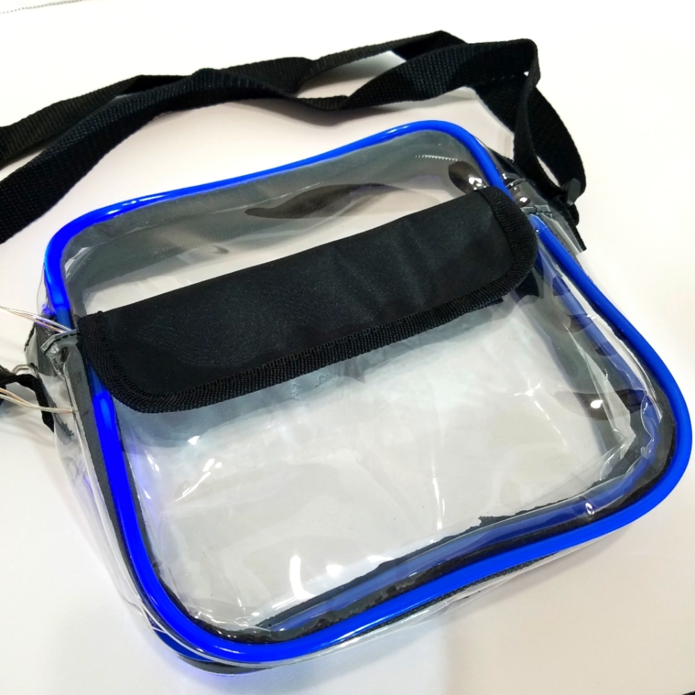 Transparent Blue Purse, Stadium Event Bag